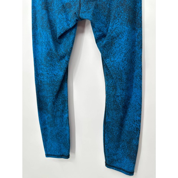 Lululemon Wunder Under Legging Luon Spray Jacquard Shocking Blue Black Size 8 - Picture 6 of 9